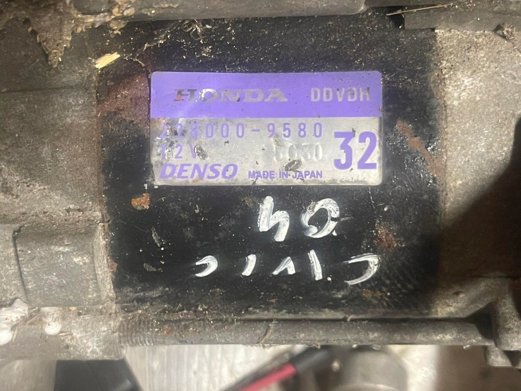 фото №1, Стартер honda civic vii 00-06 1.4 b