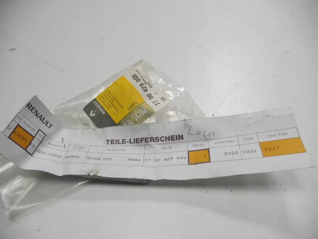 фото №13, Переключатель стекло renault clio ii оригинальный номер 7700429999