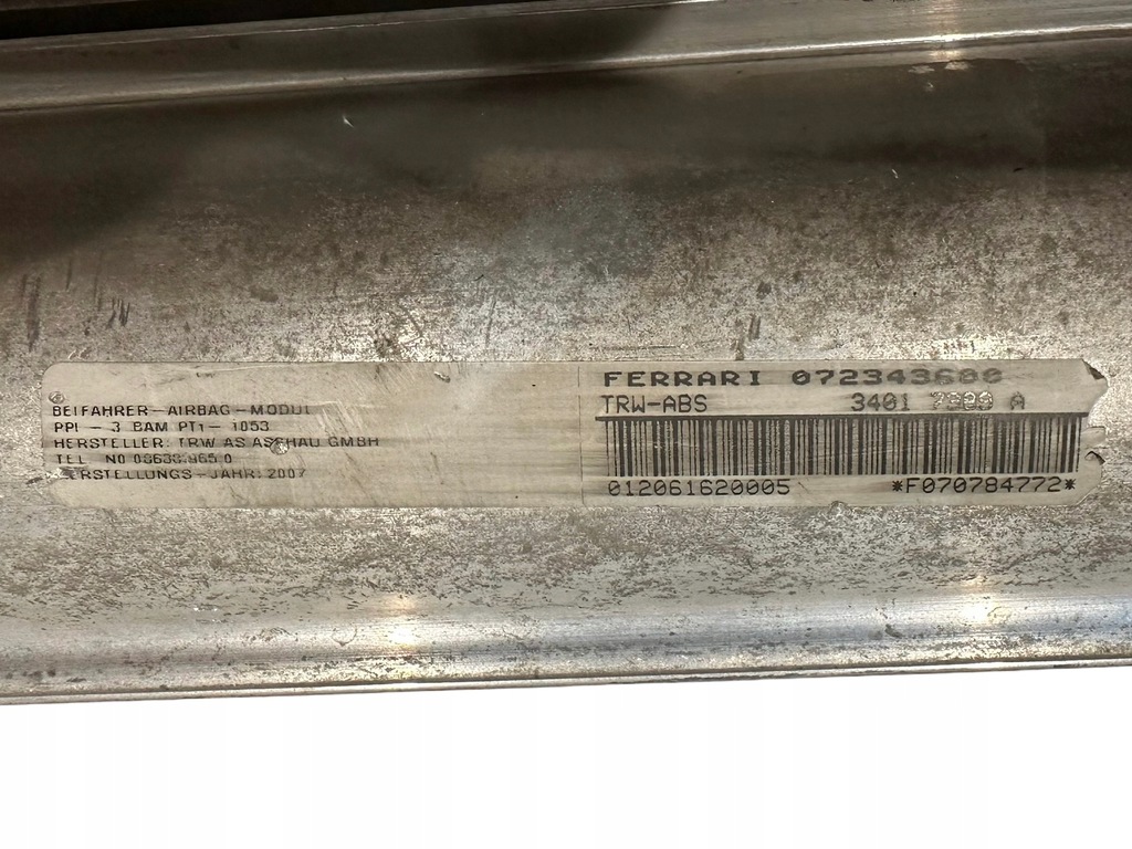 фото №6, Ferrari 599 подушка безпеки подушка пасажира 69371400