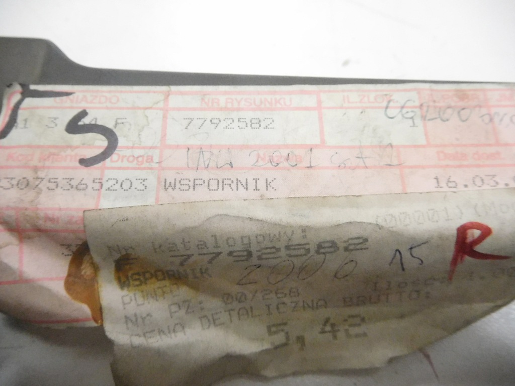 фото №6, Кронштейн панели приборной панели fiat punto оригинальный номер 7792582