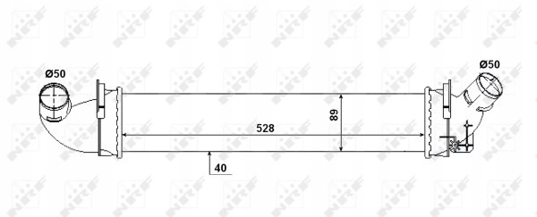 Интеркулер dacia logan 1.5d 06- nrf 30380 Киев