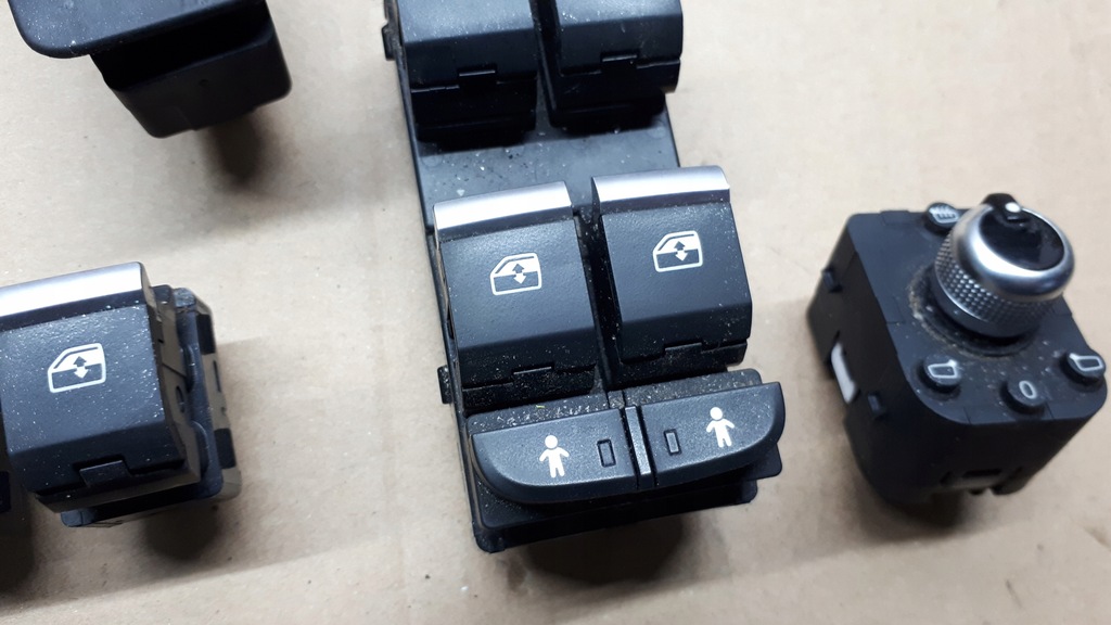 фото №9, A4 b9 8w перемикачі вікон перемикач 4x хром a5