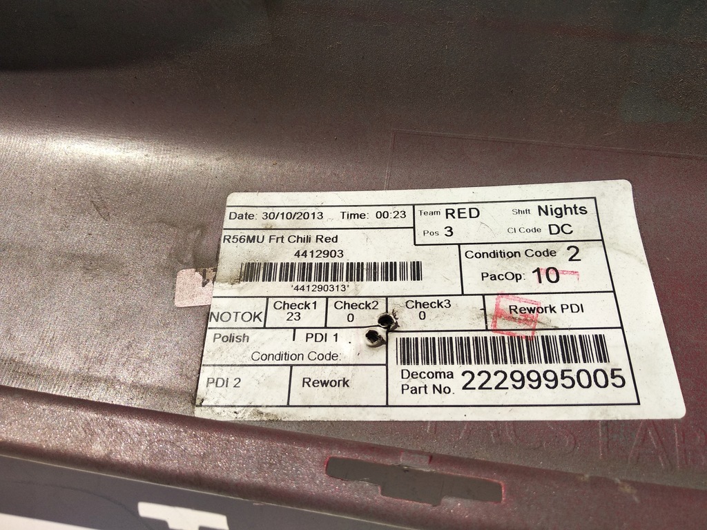 фото №11, Mini cooper r56 lift 09- бампер перед передній