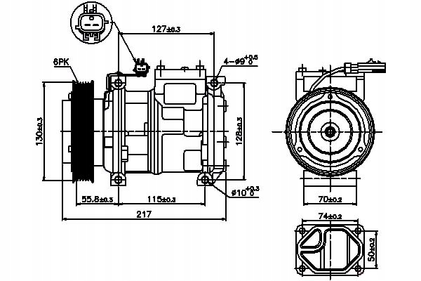 фото №1, Nissens компресор кондиціонера chrysler 300 m, voy