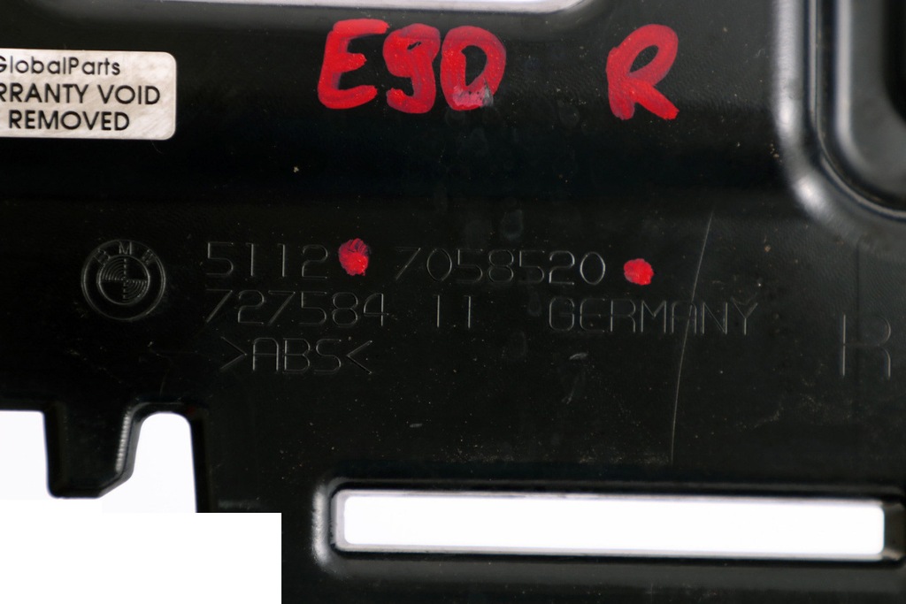 фото №10, Bmw e90 напрямна кронштейн бампера правий задня