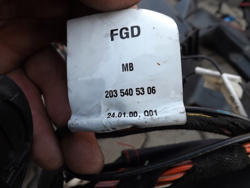 фото №6, Mercedes w203 2.2 cdi c220 джгут електропроводка відсік двигуна салону салон