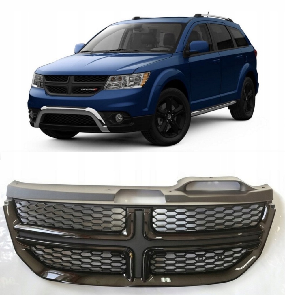 фото №1, Dodge journey 2014 2022 решётка радиатора решётка радиатора чёрный блеск crossroad