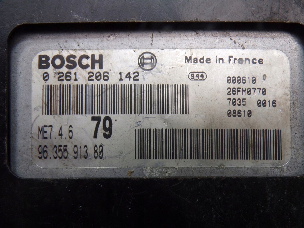 фото №9, Peugeot 406 3.0 0261206142 бортовой компьютер блок управления двигателя 0261206142 9635591380