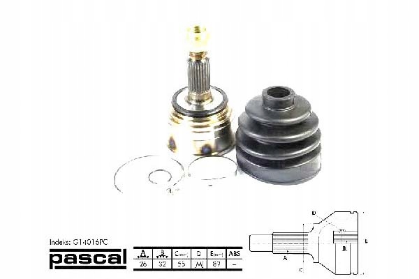 фото №2, Шарнір привідний зовнішній acura integra honda ac