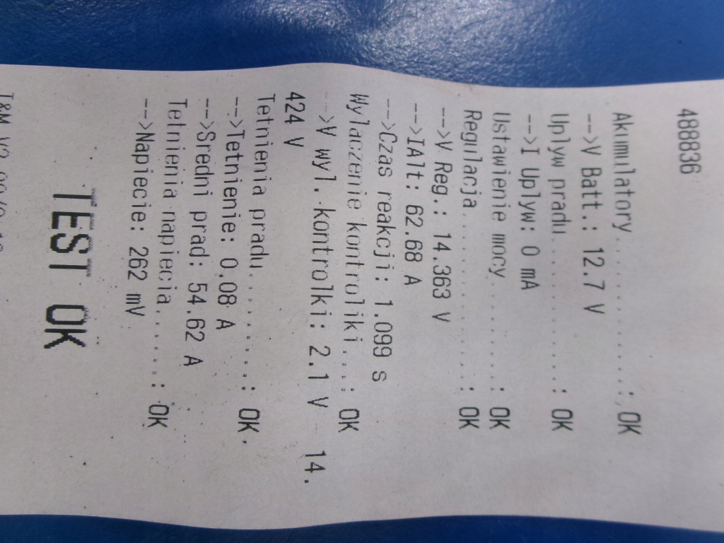 Opel zafira a 2.0di 82km генератор 90561168 bosch 0124415005 test Недорого