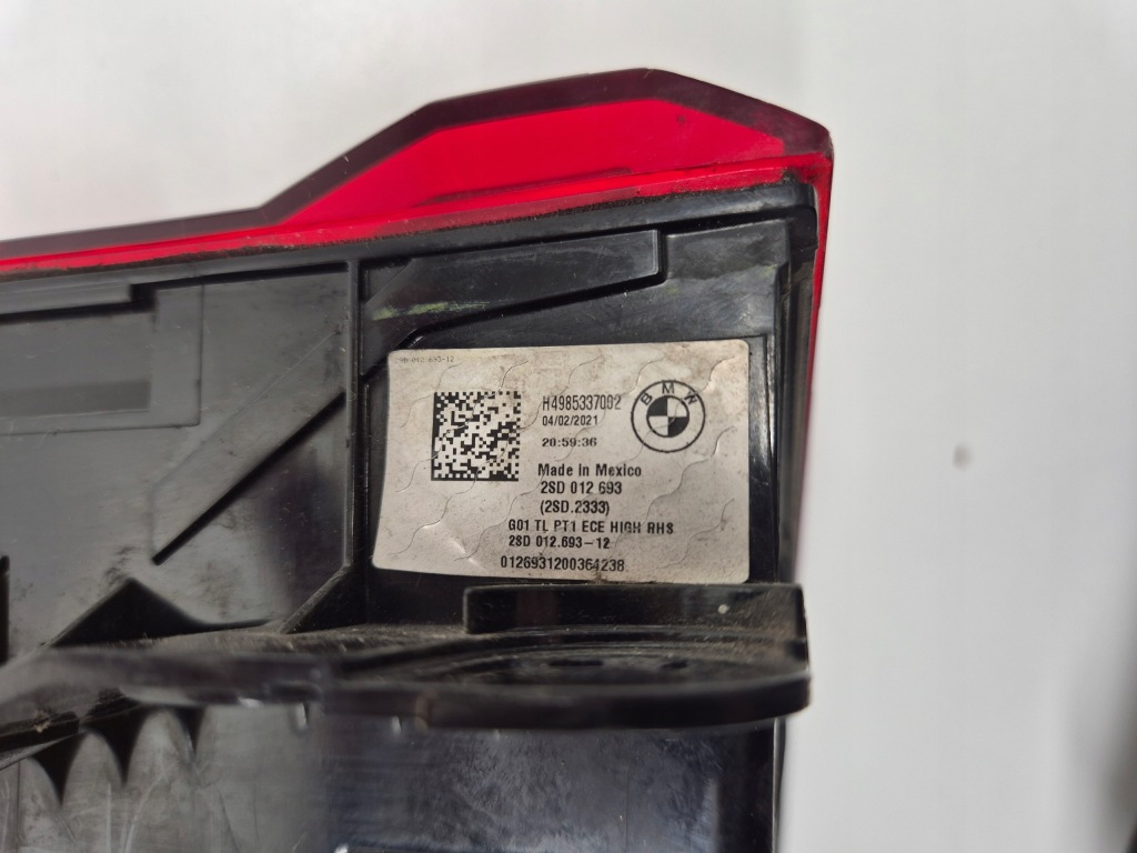 Bmw x3 g01 фара задня правий led оригінал європа 17-21 Зі Шроту