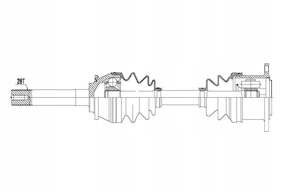 фото №1, Приводной вал приводная l200 4wd pajero 98- правая передняя