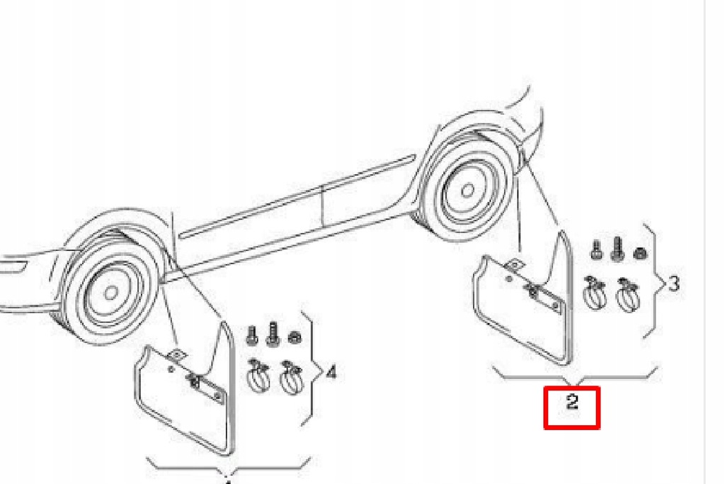 фото №9, Набор задних брызговики audi tt 8j0075101a оригинальный