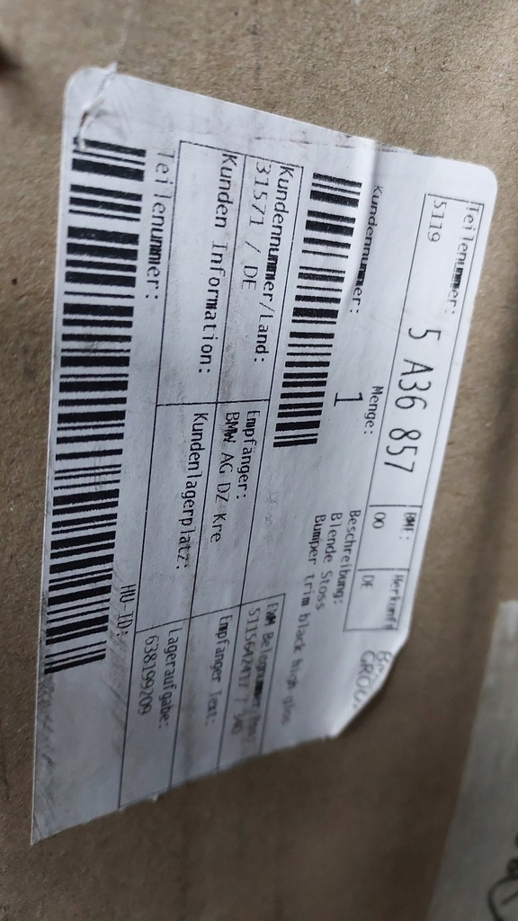 фото №10, Bmw i4 g26 бампер молдинг задня