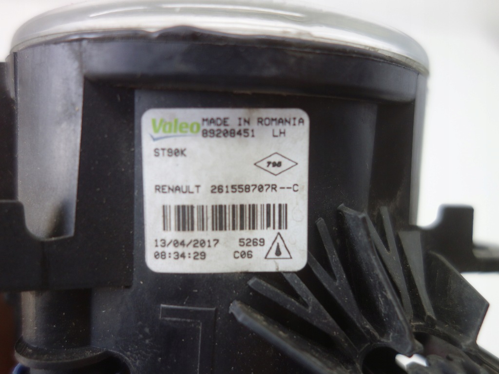 фото №3, Противотуманная фара левый renault clio iv captur trafic iii 261558707r