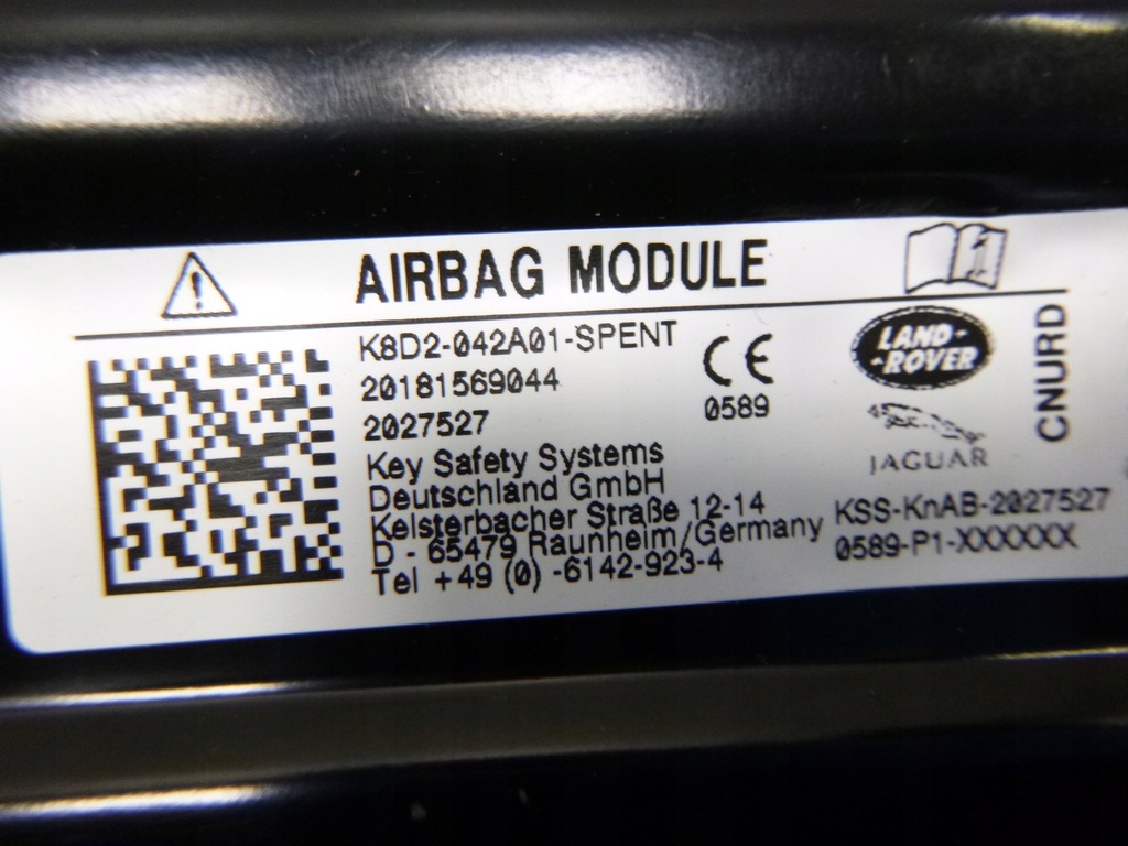 фото №8, Range rover evoque l551 подушка коленная подушка безопасности