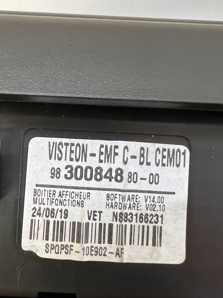 фото №7, Дисплей экран панель радио citroen c3 iii 9830084880