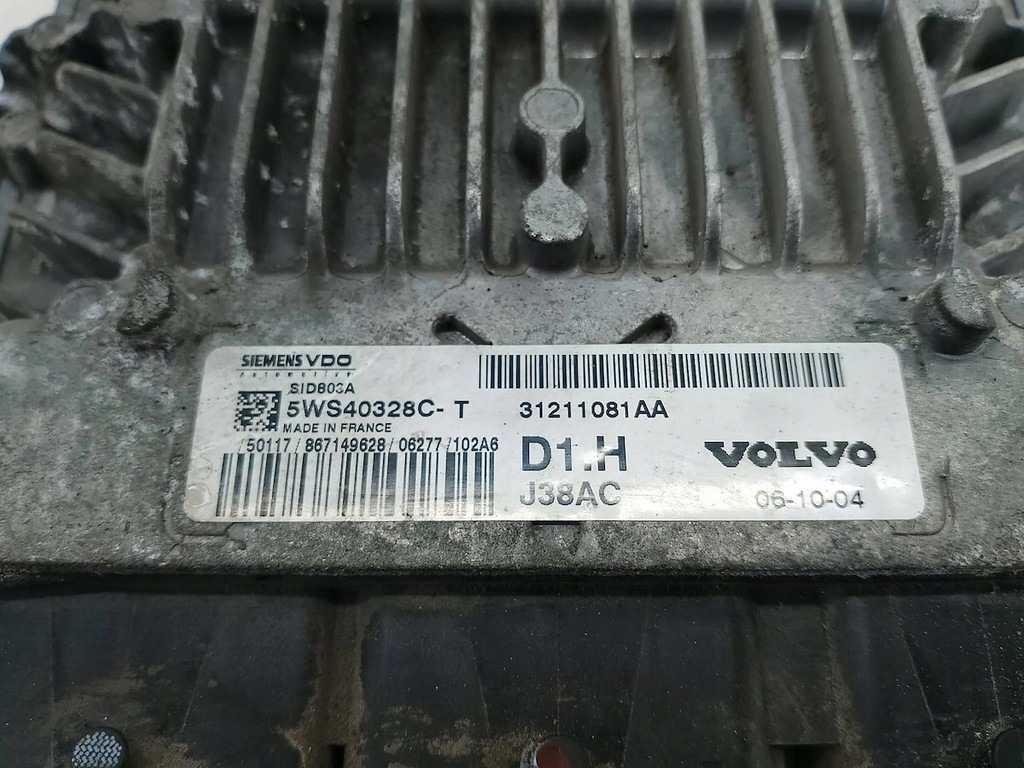 фото №6, Бортовой компьютер, блок управления volvo c30 31211081aa j38ac 5ws40328c-t 2.0 d