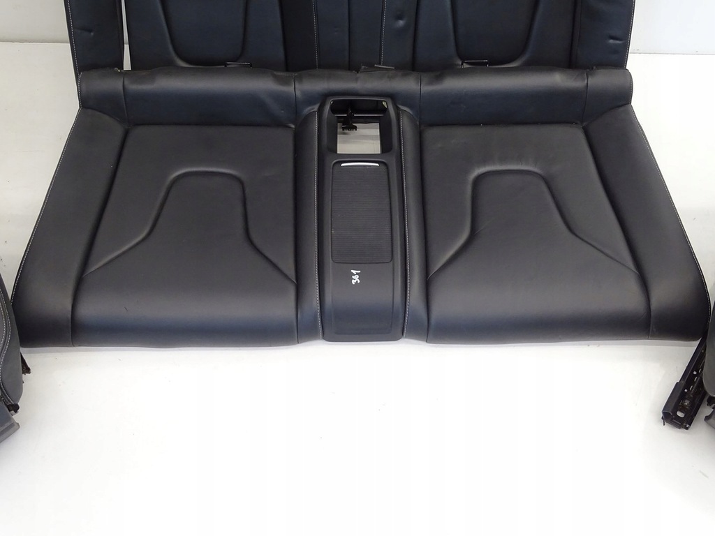 фото №9, Kpl сидіння заднє сидіння оббивка шкіра audi s5 8t 3d cabrio електричний підігрів !