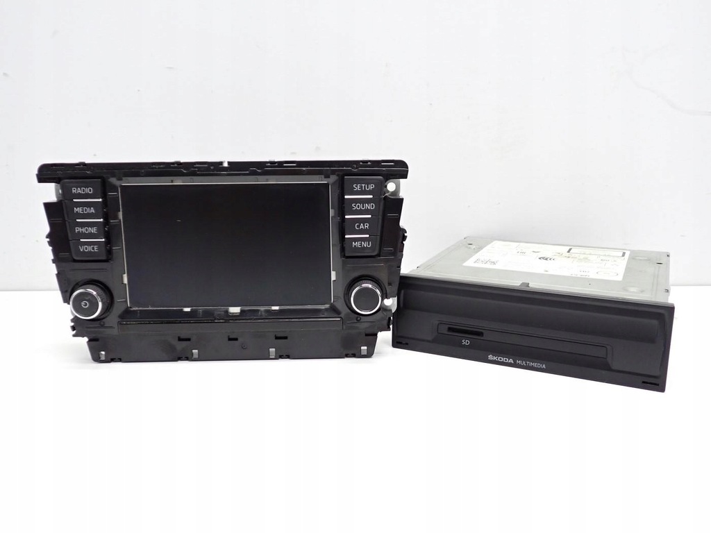 фото №1, Радио sd bluetooth дисплей заводской europa 5ja919604b skoda rapid 17r