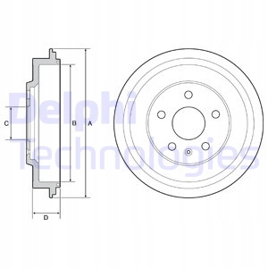 Гальмівні барабани гальмівні volkswagen задній delphi Ціна