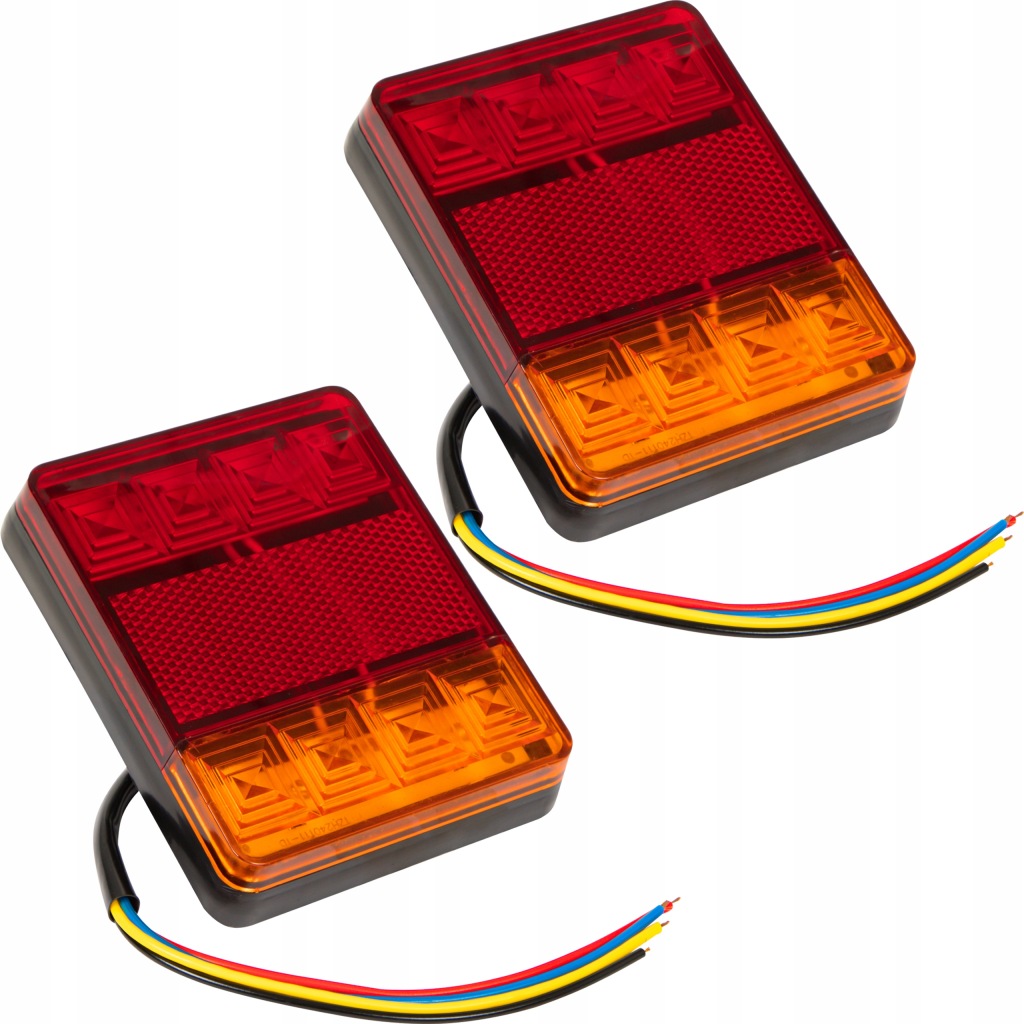 Купити 2x лампа автомобільна задня комбінована 8x led 12v do причепа евакуатор набір