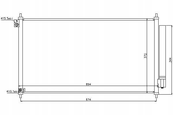 фото №1, Nissens радиатор кондиционера с осушитель hond