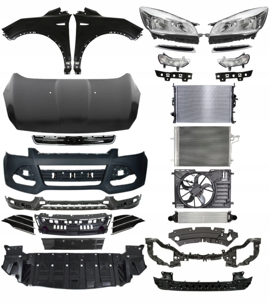 фото №1, Ford kuga 2013-2016 бампер капот лампы крылья