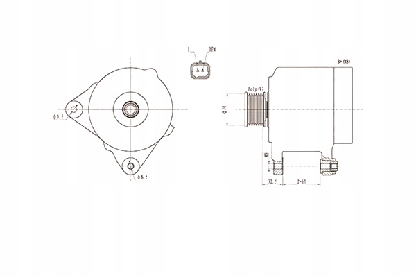 фото №2, Генератор 12v renault megane ii scenic grand scenic 2.0 1.9 dci 2004