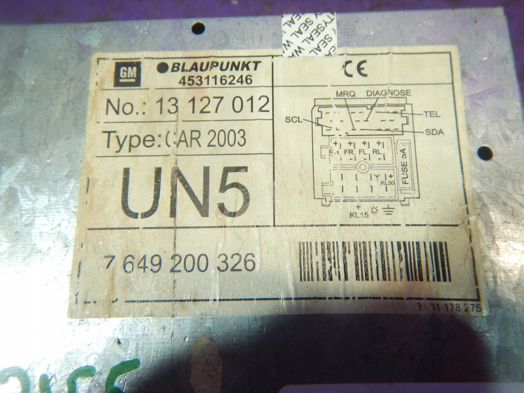 фото №6, Opel corsa c 03-06 радио blaupunkt 13127012