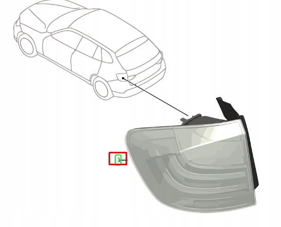 Bmw x1 e84 бампер задний левый задние свет 63212992477 2992477 оригинальный Недорого