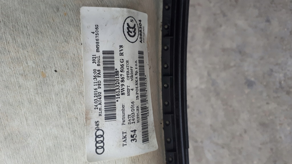 фото №14, A4 b9 8w потолок потолок sline панорама kombi