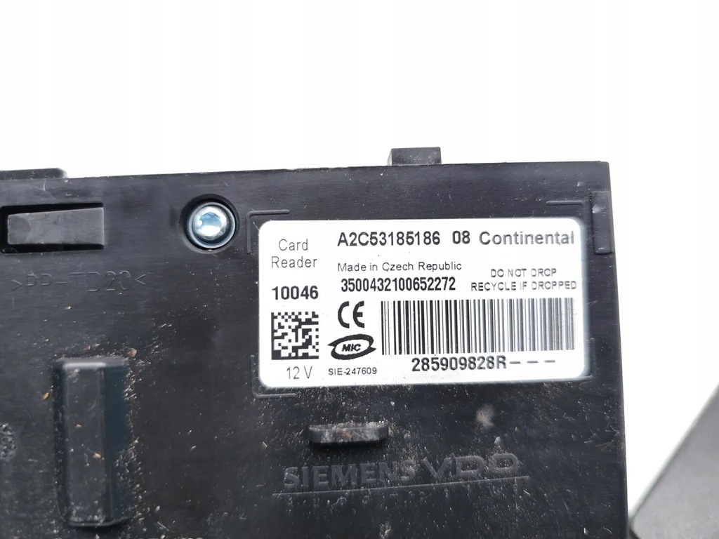 фото №7, Renault laguna зчитувач карта запалювання з карта ключ 2010 coupe 2/3dr