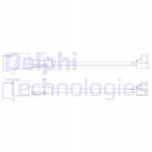 фото №2, Delphi lz0246 контакт попереджувальний, знос накладок гальмівних