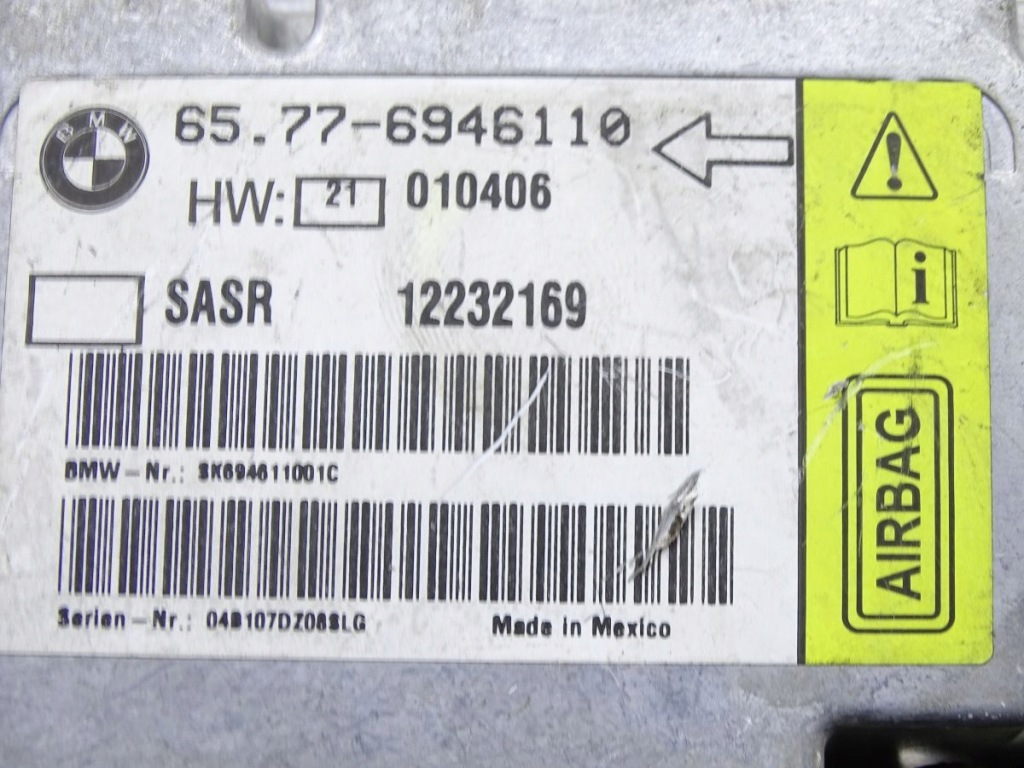 фото №4, Bmw 7 e65 01-08 модуль датчик подушка безпеки
