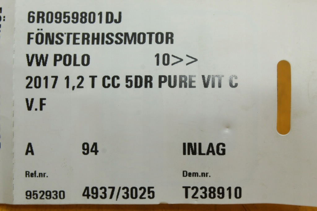 фото №13, Моторчик блок управления стекло левый перед vw polo v 6r0959801dg 0130822531