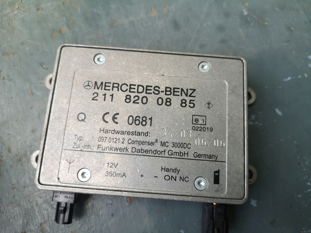 фото №1, Усилитель антенны mercedes ml w164 w211 w219 w251