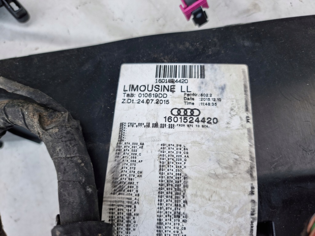 фото №9, Audi s6 a6 c7 4g 4.0 tfsi lift sedan електропроводка джгут кабіни комплект 16r