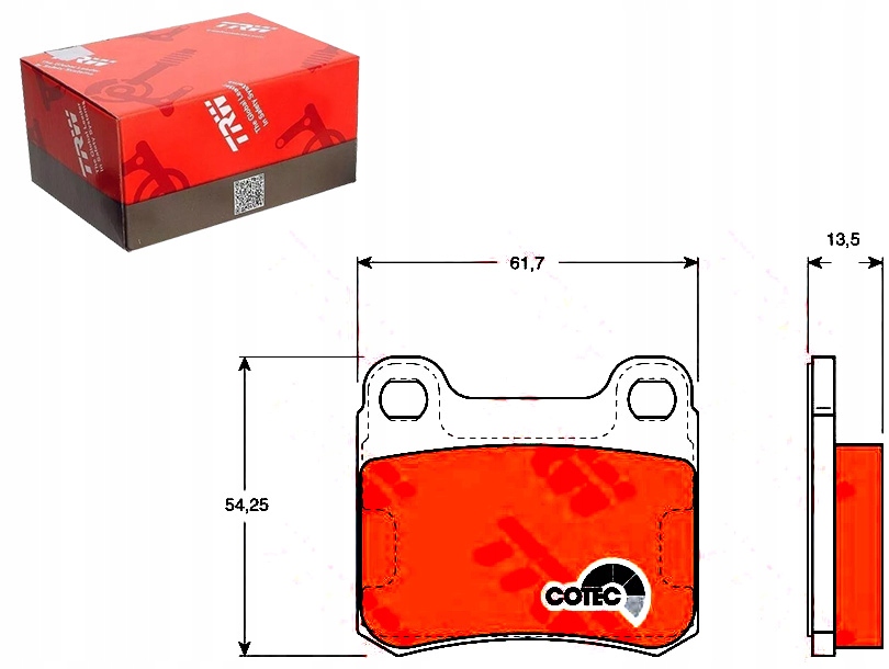 фото №1, Гальмівні колодки гальмівні mercedes задня w201 82-93 trw