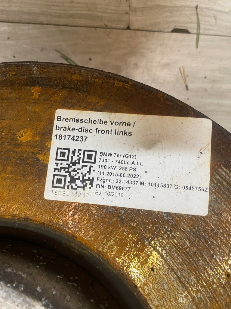 фото №9, Bmw 7 g11 g12 поворотный кулак передняя левая