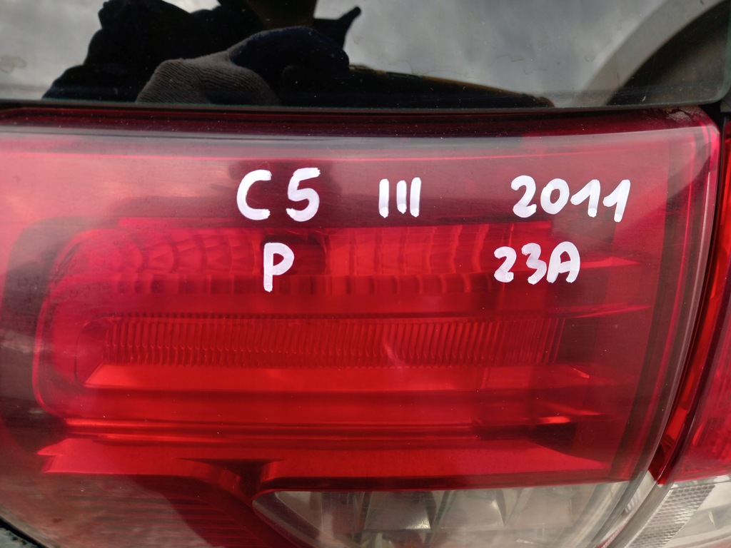 фото №7, Citroen c5 iii лампа правий задня права кришка багажника w кришка