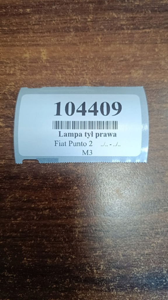 фото №10, Fiat punto 2 lift лампа правый задняя