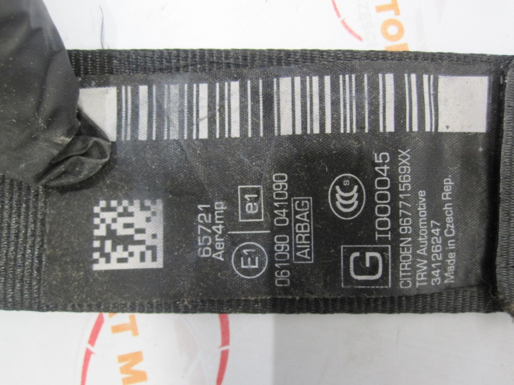 Купити Citroen c3 ii 1.4 hdi 12r ремінь безпеки лівий перед 96771569xx