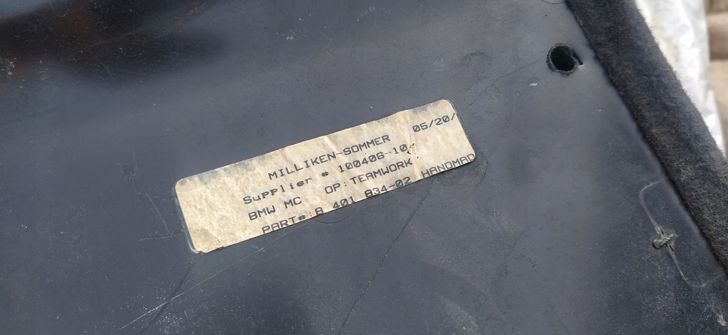 фото №5, Коврик, обивка, багажника z3 coupe ,z3 m coupe