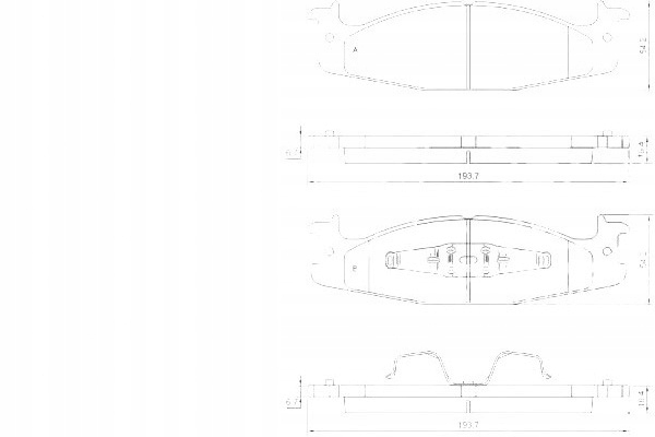 фото №1, A.b.s. гальмівні колодки гальмівні ford f-150 4.9