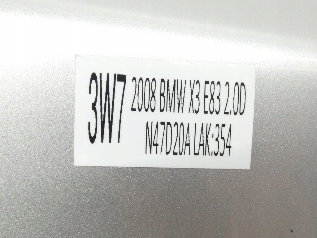 фото №9, Крыло правый перед передний bmw x3 lift titansilber металлик 354