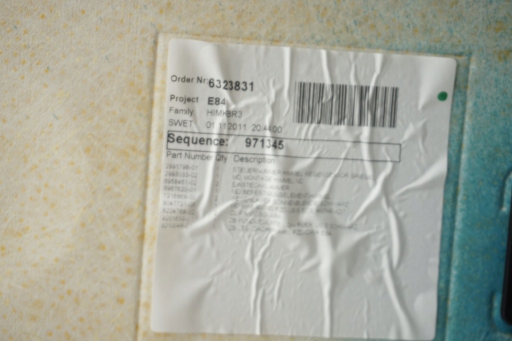 фото №11, Bmw e84 m-pakiet потолок стойки