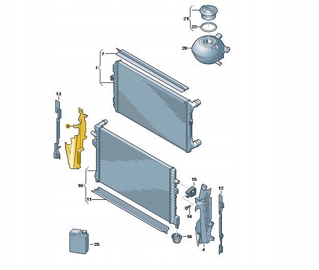фото №11, Повітропровід повітря права vw golf vii