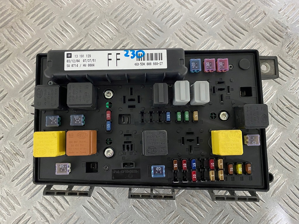 фото №1, Opel astra iii h 13191129 ff коробка модуль bsi