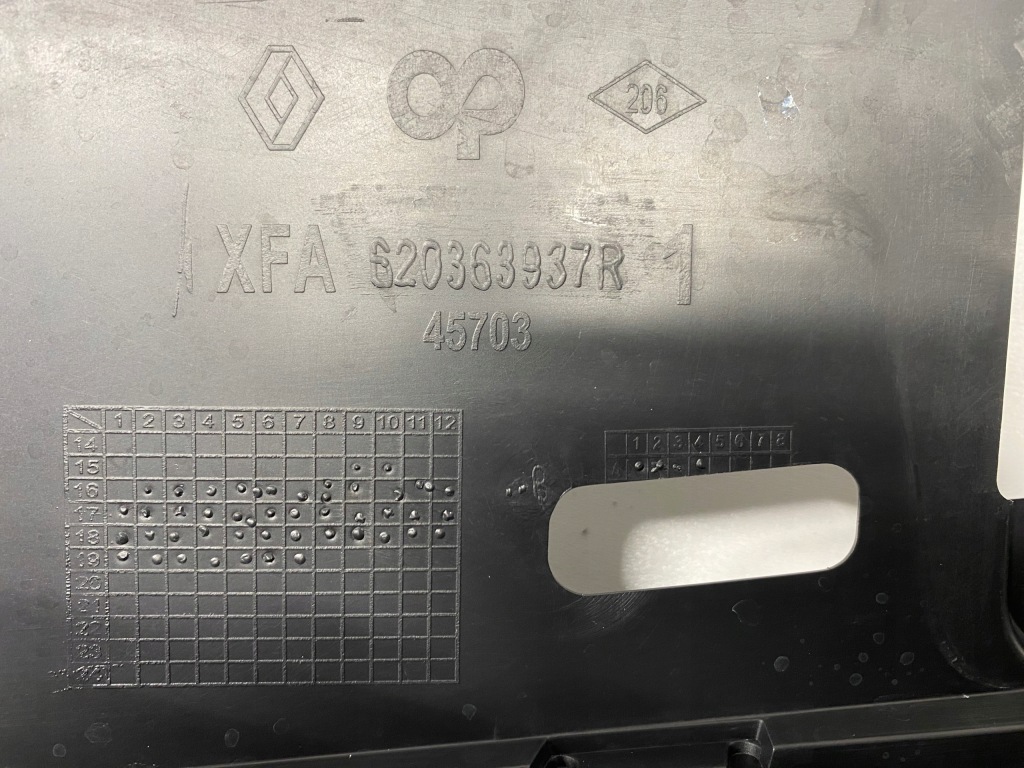 фото №4, Каркас підсилювач бампера решітка радіатора решітка радіатора renault scenic 4 iv 2016-